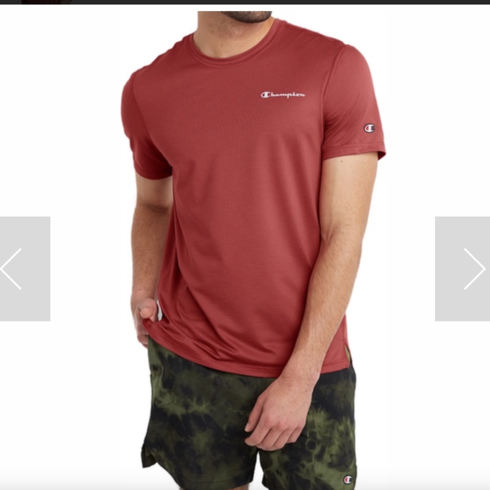 Champion Men’s Mesh MVP  Tshirt in Redwood Red